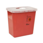 8970 - 2 GAL Red Sharps Container - W/Rotary Lid | Trilogy MedWaste