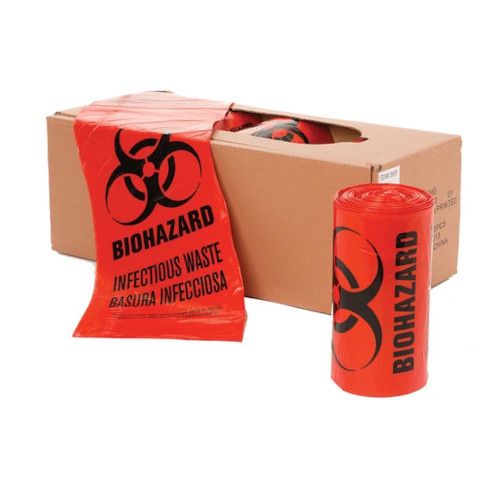 Mutual 40 x 62 Red Opaque Trash Liner, Case of 200 Bags
